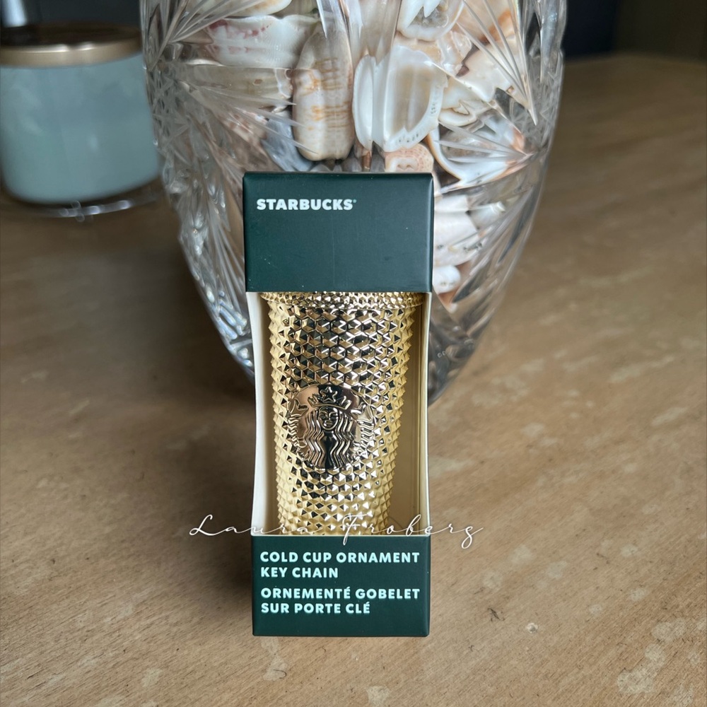 Starbucks Gold Studded Keychain